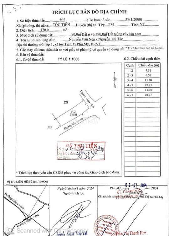 Nhà Đất Tóc Tiên TX Phú Mỹ Bà Rịa - Vũng Tàu