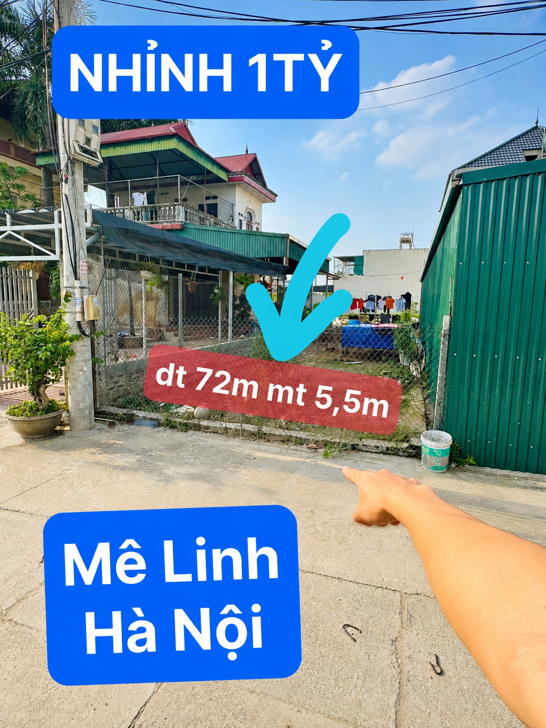 KINH DOANH KHÓ KHĂN VỢ CHỒNG EM CẦN BÁN GẤP MẢNH ĐẤT NHỈNH 1TỶ
