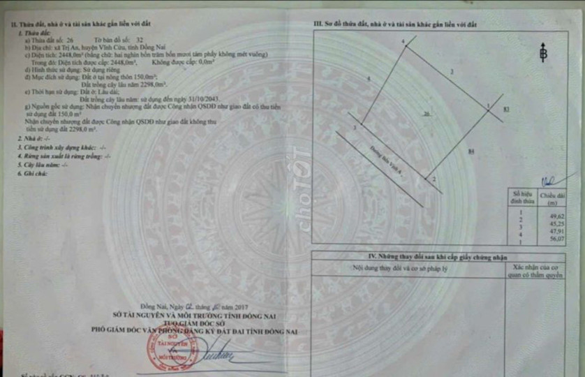 Nhà Đất Trị An Vĩnh Cửu Đồng Nai