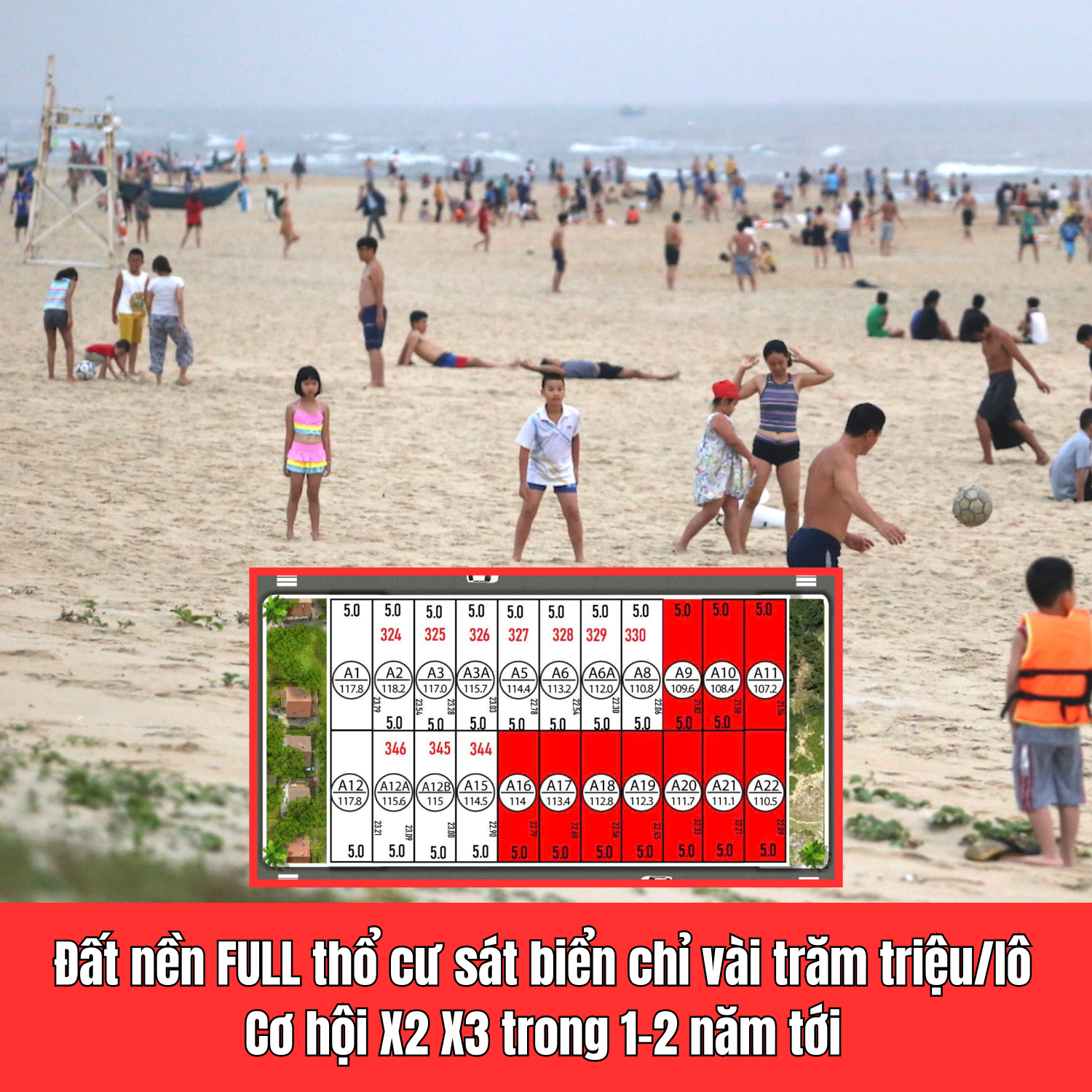 Chính Chủ bán lô đất biển Triệu Lăng 100m2 cực đẹp, vài bước ra tới biển