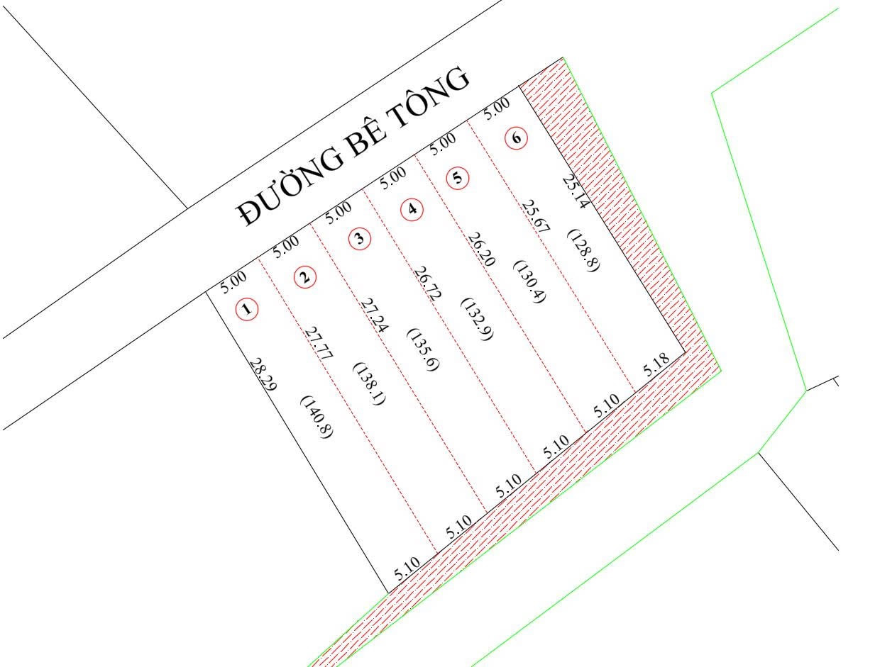 Bán đất 138m2m² có sẵn 138m² thổ cư ngang 5m giá 450 triệu tại Xã Triệu Cơ