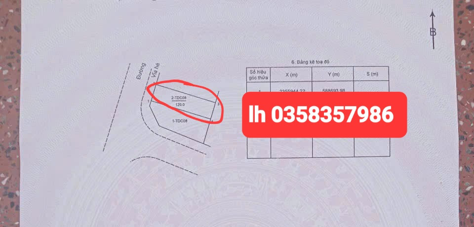 Bán đất 120m² ngang 5.71m giá 4.62 tỷ Xã Trung Giã
