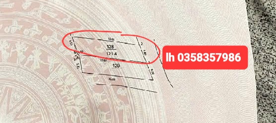 Bán đất 121.4m² ngang 6m giá 2.85 tỷ Xã Trung Giã
