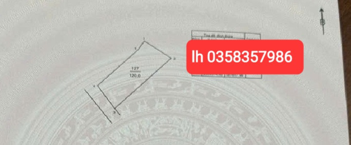 Bán đất 120m² full thổ cư ngang 7m giá 2 tỷ tại Xã Trung Giã