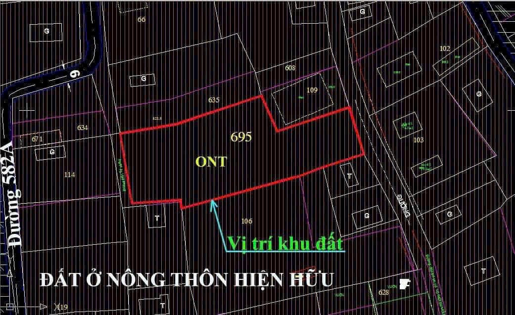 Đất ở hiện hữu fuf  2Mt trước sau Đặng thị tô .xã trung lập Hạ