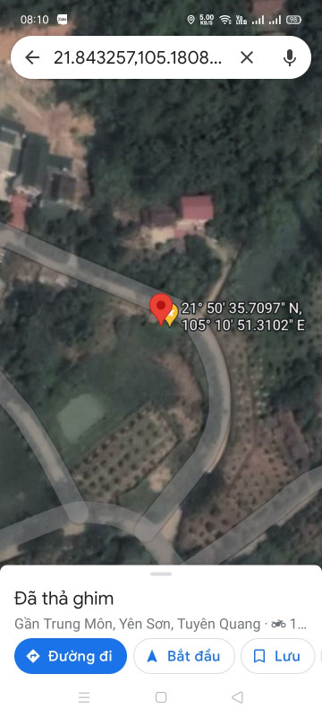 Bán  đất thổ cư 221m² , giá 980 triệu tại, Xã Trung Môn, Huyện Yên Sơn, Tuyên Quang