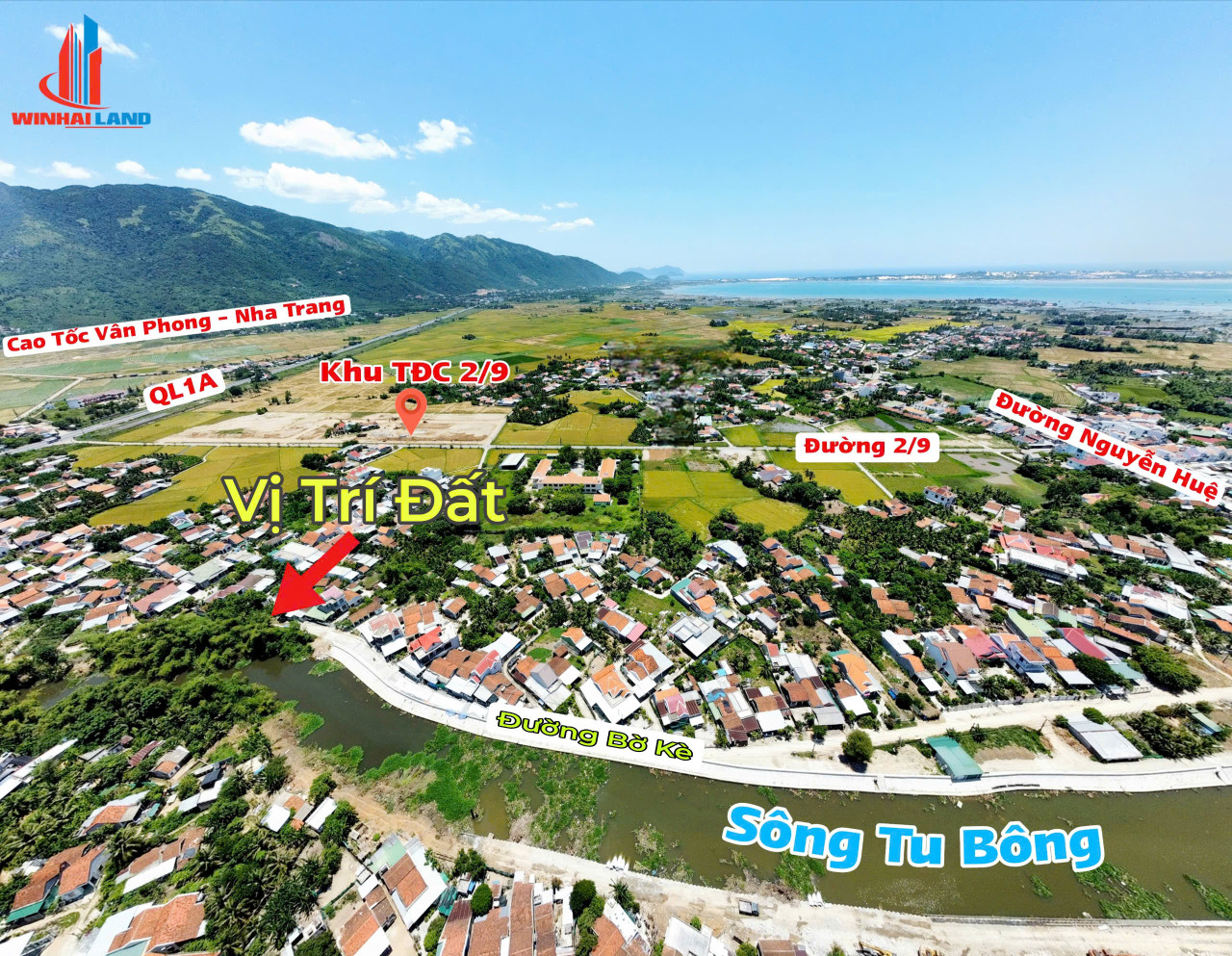 CƠ HỘI VÀNG - LÔ ĐẤT 4 MẶT TIỀN ĐẸP NHẤT TRUNG TÂM TU BÔNG, VIEW SÔNG, GẦN KĐT SUNGROUP - PK8 VÂN PHONG