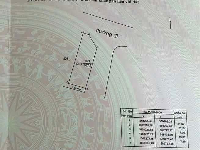 Bán đất 167.5m² full thổ cư ngang 7.5m giá 1.1 tỷ tại Xã Tư Nghĩa