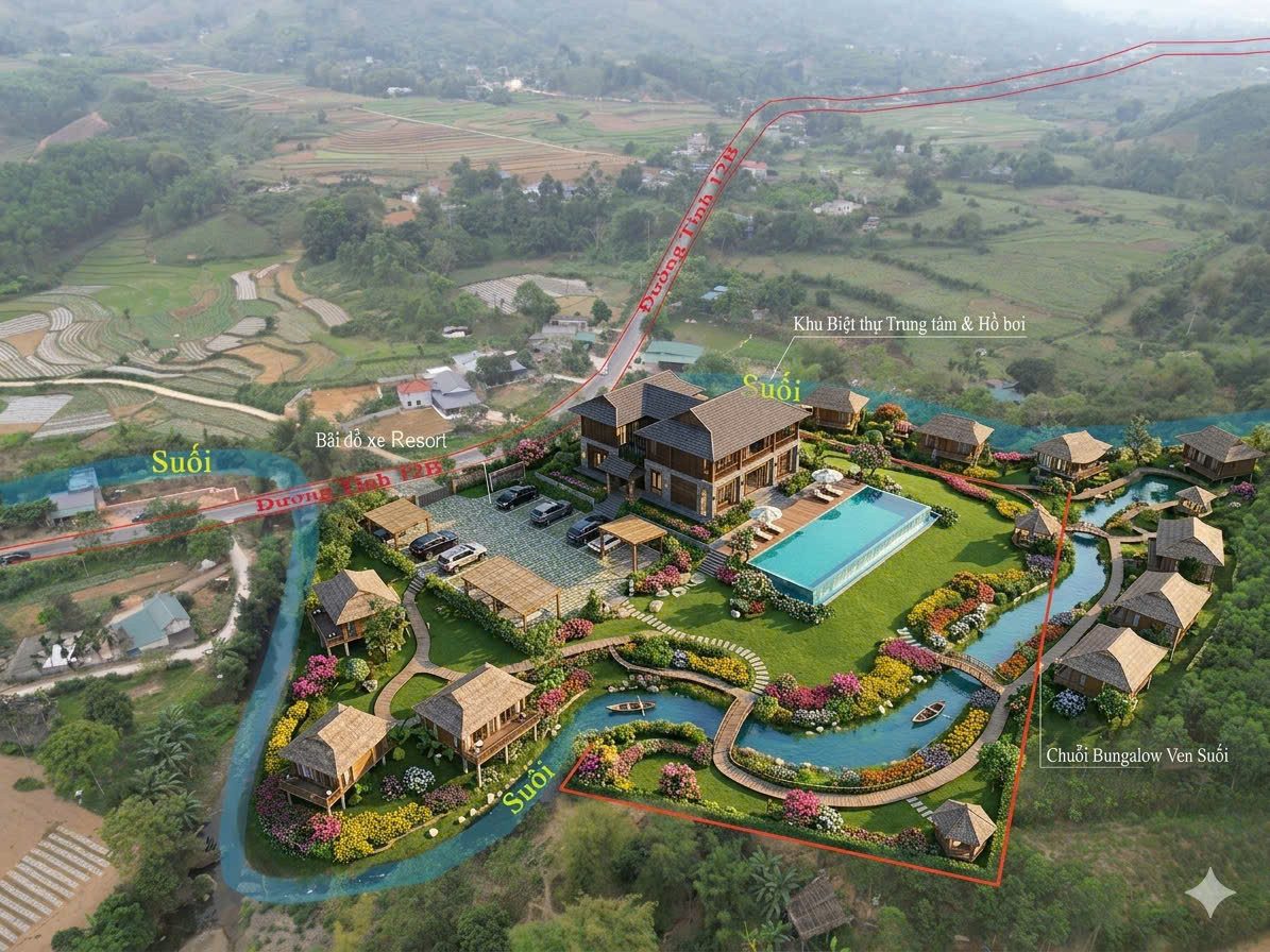 NHANH TAY SỞ HỮU LÔ ĐẤT NGHỈ DƯỠNG VIEW SUỐI – PANORAMA TUYỆT ĐẸP TẠI KIM BÔI