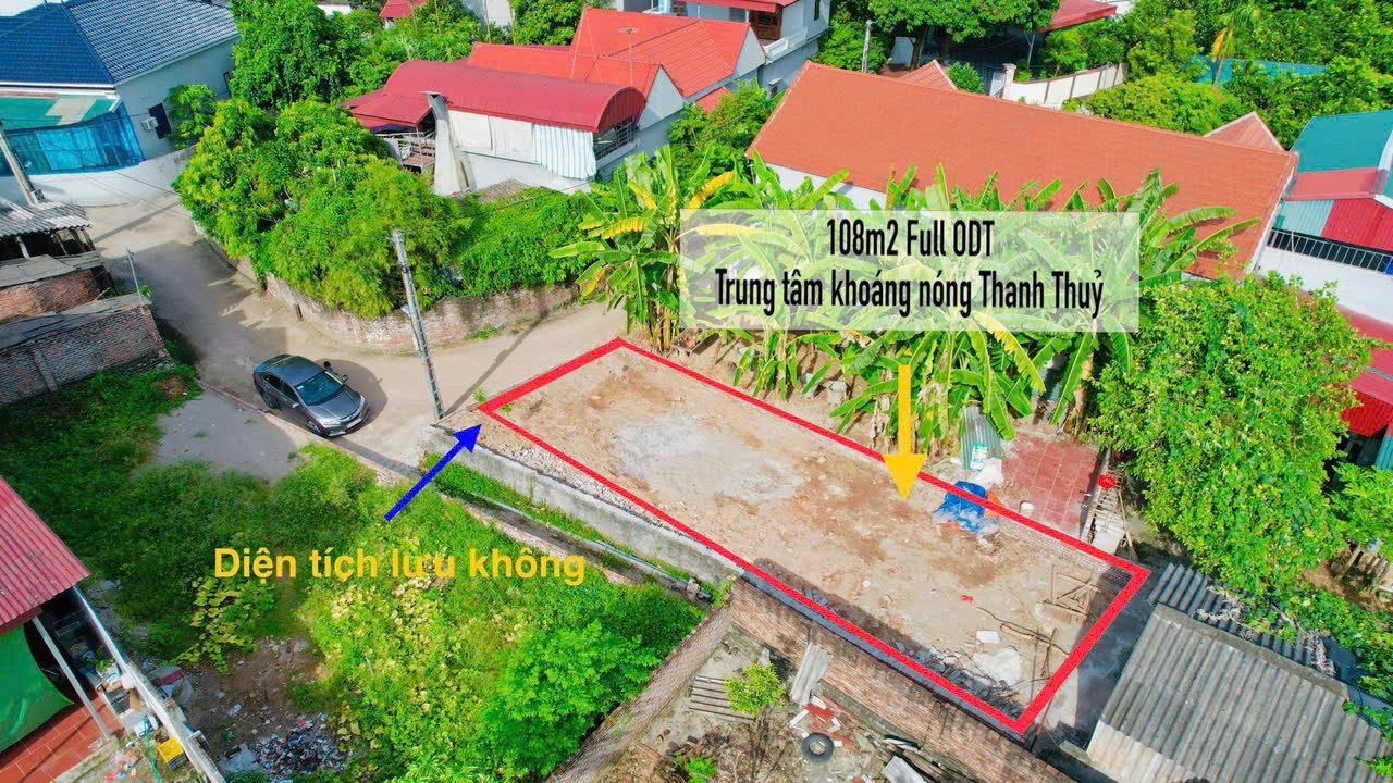 Lô góc 2 mặt tiền thuộc Trung tâm khoáng nóng Thanh Thuỷ.