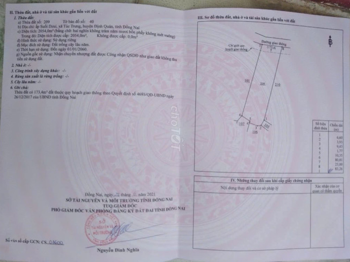 Nhà Đất Túc Trưng Định Quán Đồng Nai