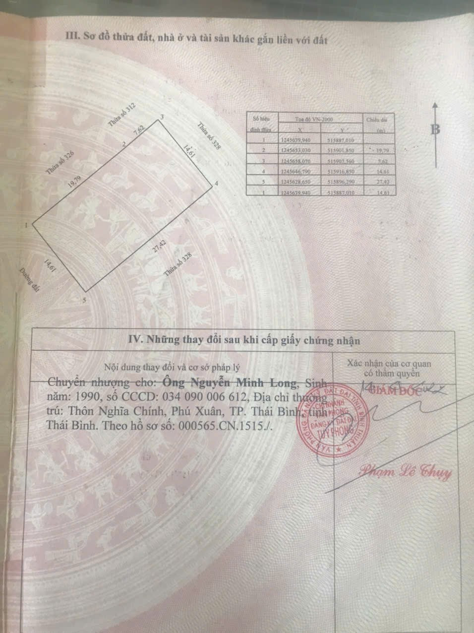 Bán đất 400m² full thổ cư ngang 14,6m giá 1.05 tỷ tại Xã Tuy Phong