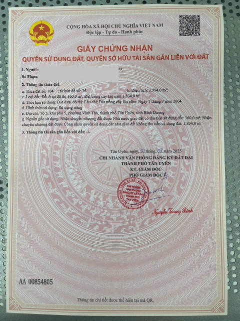 Cần tiền bán miếng đất ngang 20x100m TC 160m2 giá  hỗ trợ bank