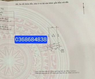 Bán đất 51.5m² ngang 4.8m giá 6.2 tỷ Xã Vĩnh Thanh