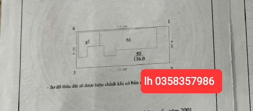 Bán đất 136m² full thổ cư ngang 8m giá 16 tỷ tại Xã Vĩnh Thanh