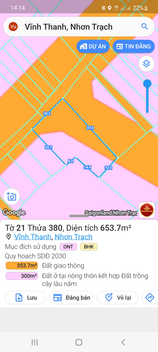 Nhà Đất Vĩnh Thanh Nhơn Trạch Đồng Nai