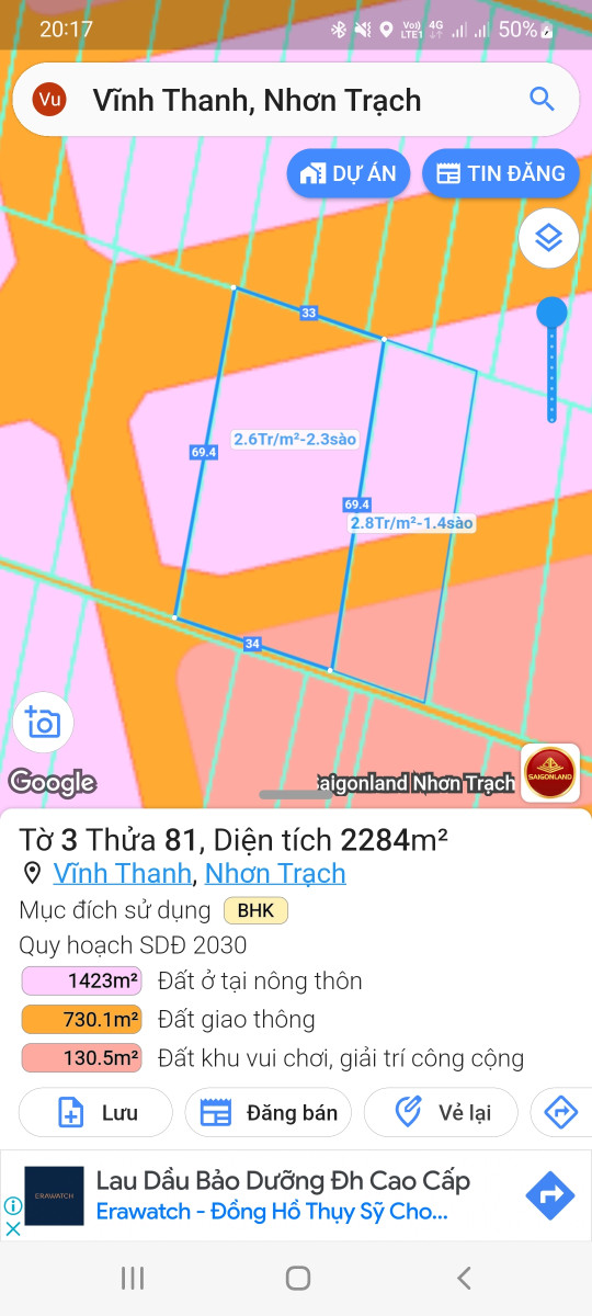 Nhà Đất Vĩnh Thanh Nhơn Trạch Đồng Nai