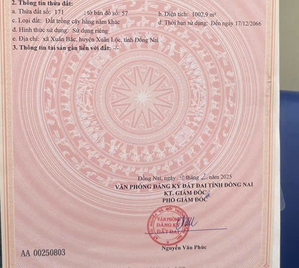 Bán đất Xuân Bắc, Xuân Lộc giá rẻ