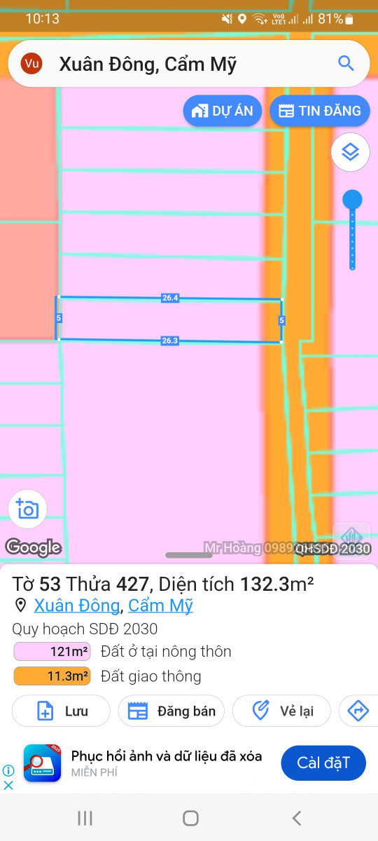 Nhà Đất Xuân Đông Cẩm Mỹ Đồng Nai