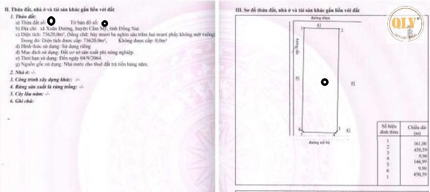Bán đất trống khu công nghệ cao – Xuân Đường, Cẩm Mỹ, Đồng Nai – 117.160m²
