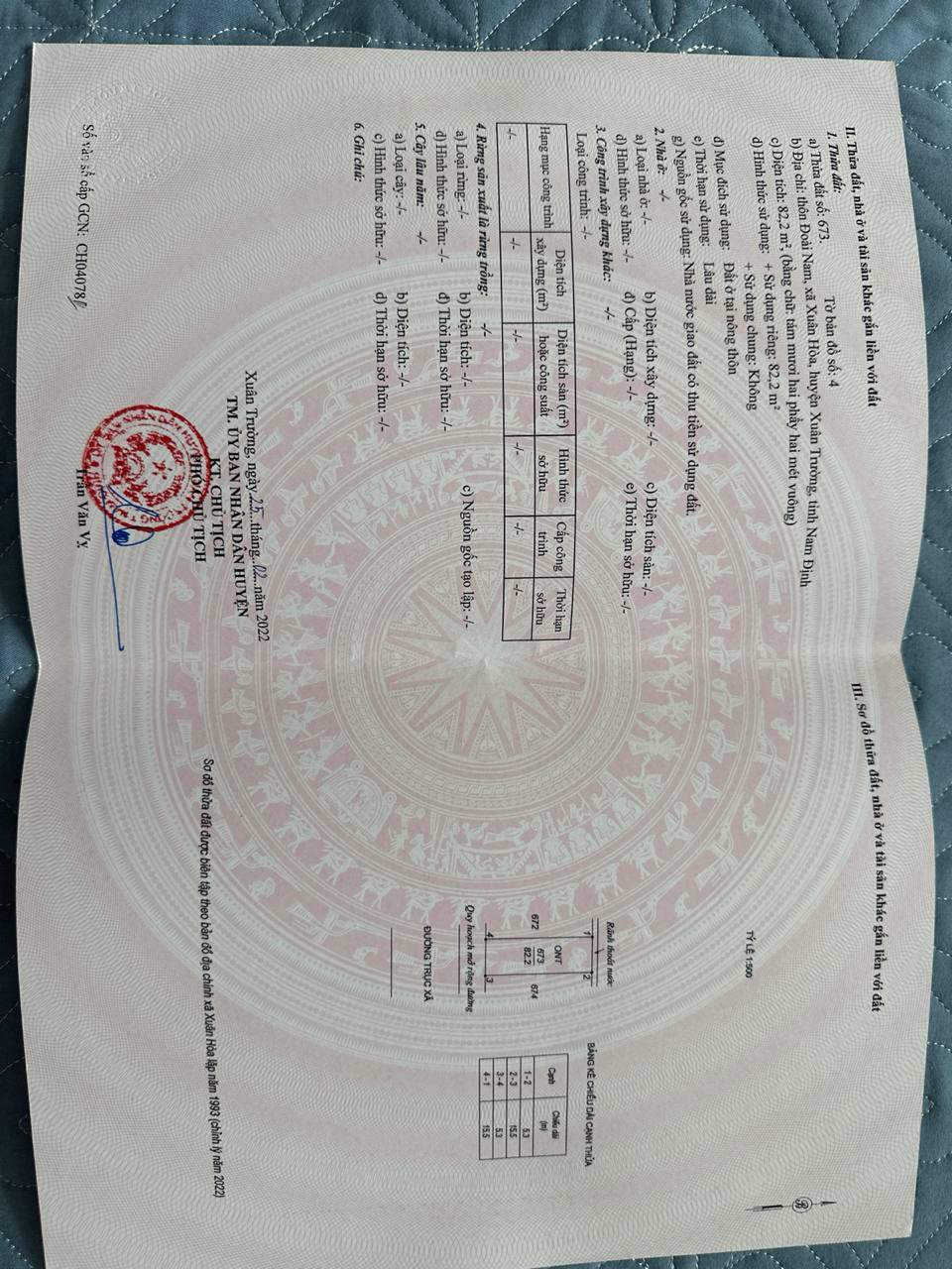 Đất gần công ty Sông Hồng xã Xuân Hoà