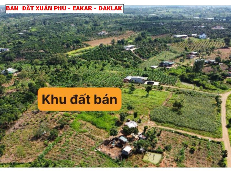 Bán đất Xuân Phú , Eakar, Daklak giá rẻ chỉ 109tr/ sổ