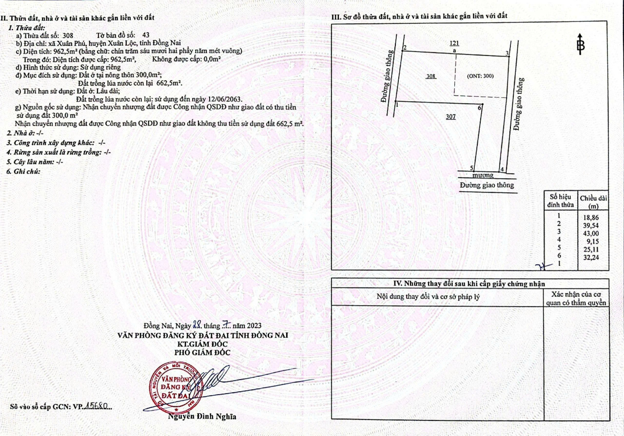 SỞ HỮU LÔ ĐẤT SIÊU HIẾM CÓ 1 KHÔNG 2 - GIÁ SIÊU ĐẦU TƯ Tại Xã Xuân Phú - Huyện Xuân Lộc - Tỉnh ĐỒNG NAI