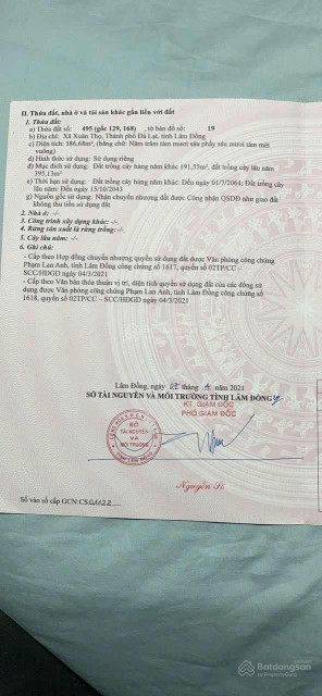 Bán đất xã Xuân Thọ