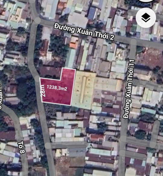 Bán đất 1238,3m² ngang 32m giá 29 tỷ Xã Xuân Thới Sơn