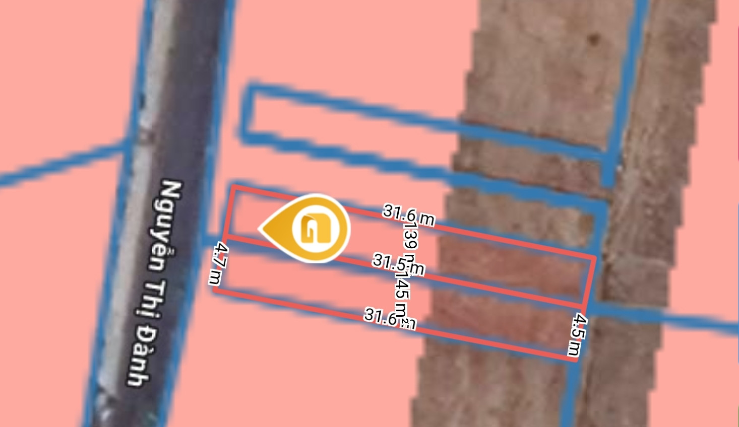 BÁN 2 LÔ LIỀN KỀ 300m² ngang 9,1m giá 5 tỷ tại MẶT TIỀN NGUYỄN THỊ ĐÀNH Xã Xuân Thới Sơn Huyện Hóc Môn