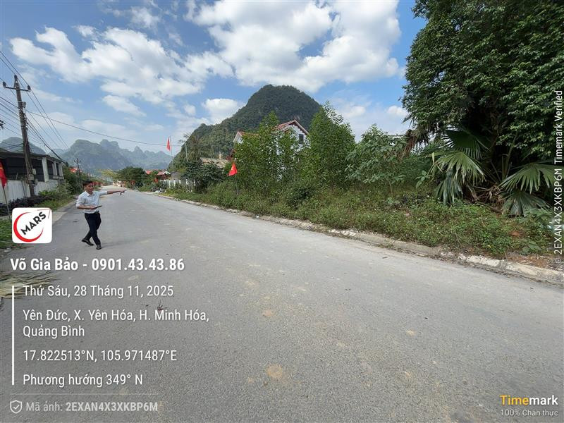 CHÍNH CHỦ CẦN BÁN NHANH
LÔ ĐẤT MẶT TIỀN YÊN ĐỨC
YÊN HÓA, MINH HÓA, QUẢNG BÌNH.
