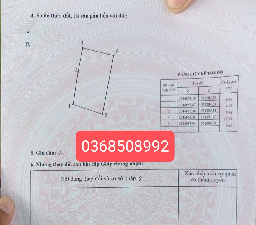Bán đất 78,9m² ngang 6,7m giá 2.45 tỷ Xã Yên Trung