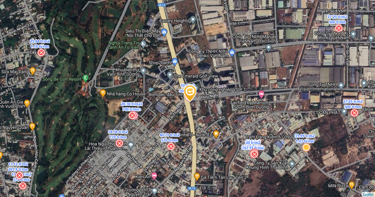 Tra cứu bảng giá nhà đất Đường Đồng An, Thị xã Thuận An tháng 06/2025 ...