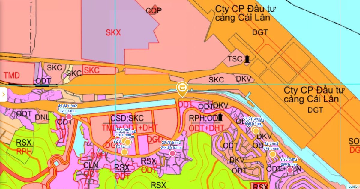 Bản đồ quy hoạch Đường Trần Phú (Tl337) - Mặt Đường Chính - Phường Cao ...