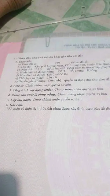 Thổ cư thị trấn lương sơn 680triệu