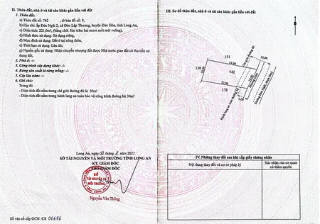 BÁN ĐẤT FULL THỔ CƯ HUYỆN ĐỨC HÒA - LONG AN