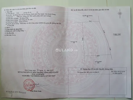 Bán  đất nông nghiệp 1000m² , giá 4.5 tỷ tại, Xã Cửa Dương, Thành phố Phú Quốc, Kiên Giang