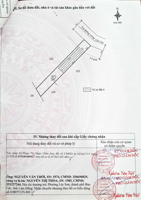 Bán đất mặt tiền Lương Văn Can
