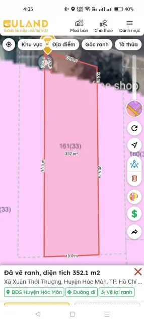 BÁN XƯỞNG 1/ DƯƠNG KHI XÃ XUÂN THỚI THƯỢNG