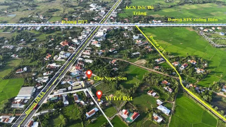 0938.113.403 Lô 2 mặt tiền, liên gia cắt bán, Đất thổ cư gần chợ Ngọc Sơn, Ninh An, Ninh Hòa