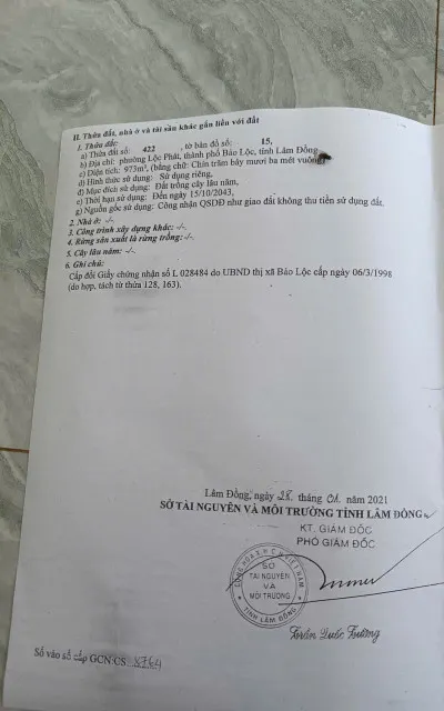 Cần bán nhà phường Lộc Phát