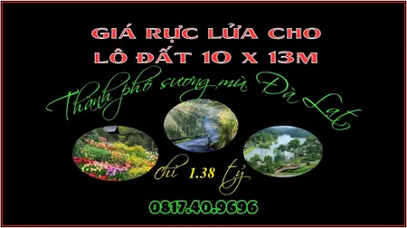 Cần bán lô đất 10 x 13m thành phố Đà Lạt chỉ 1.38 tỷ