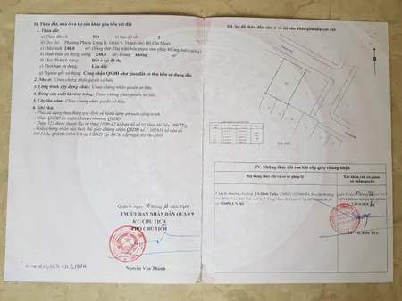 Bán lô đất Quận 9 Phường Phước Long B, diện tích 248m2