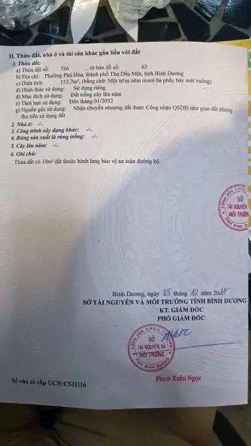 Chủ gửi bán miếng đất 5 x31 Phú Hòa TDM Bình Dương giá 2.65 tỷ. LH 0986694438