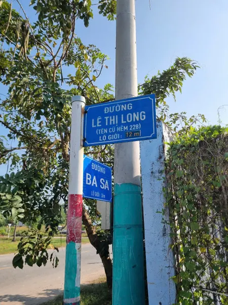 (S506) (Đã bán ) Đất mặt tiền Lê Thị Long, xã Phước Hiệp, dt 208m2, thổ cư 201m2, đất ở hiện hữu, chỉ 2 tỷ 130