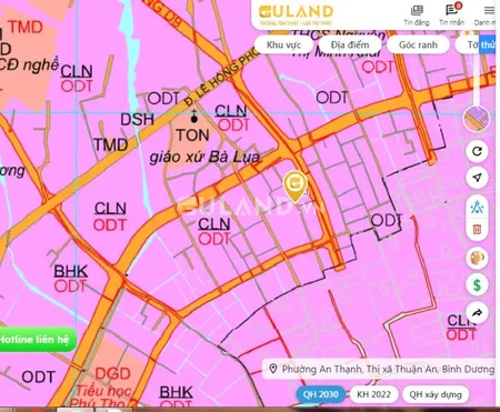 Bán bán  đất thổ cư 98.4m² , giá 1.9 tỷ tại, Phường An Thạnh, Thị xã Thuận An, Bình Dương