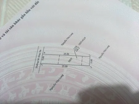 Bán miếng đất xây nhà 5 x 25 quá đẹp phường  hiệp Thành TDM Bình Dương. Giá 2.690