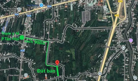 Bán 4054m2 đất 2 mặt tiền đường liên phường Tân Hòa-Tân Hội
