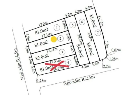 Bán đất 81m² mặt đường 5,5m. giá 1.48 tỷ tại Xã Hoàng Động Huyện Thuỷ Nguyên. liên hệ 0362558882