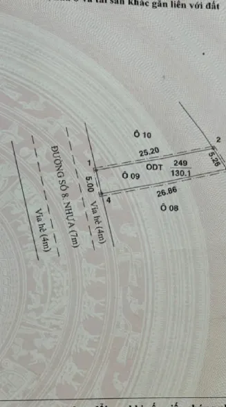 Bán đất 126m² 7.8 tỷ tại Phường Chánh Nghĩa Thành phố Thủ Dầu Một